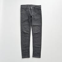 navy denim tight pants