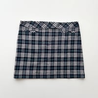 Burberry navy plaid mini skirt