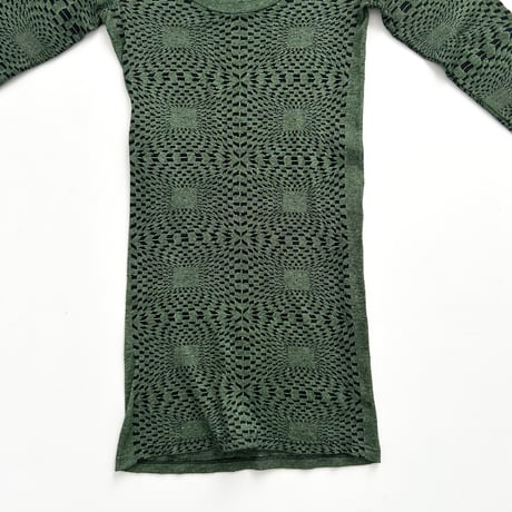 agnes b. green designed knit dress