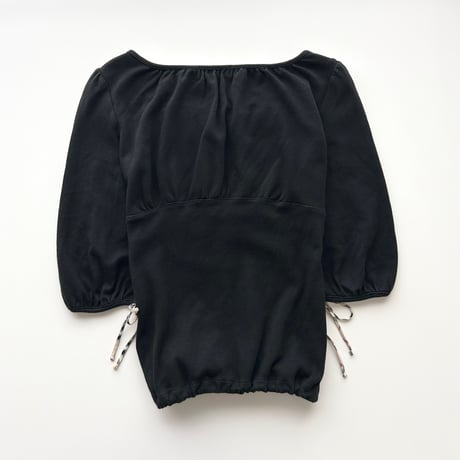 Burberry black plaid ribbon tunic