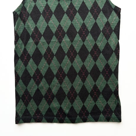 green argyle tank top