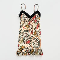 flower printed chiffon camisole dress