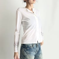 MORGAN white embroidery cardigan