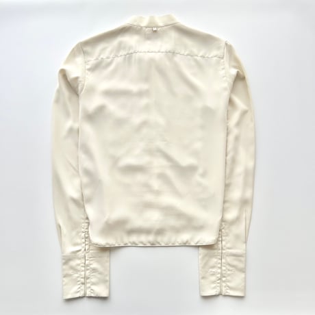 ivory pleats blouse shirt