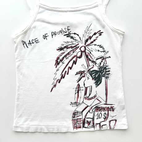 white printed camisole