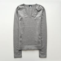 ARMANI gray twist designed knit