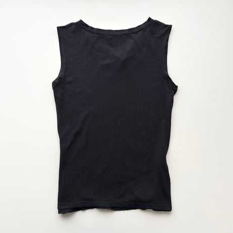 DKNY dark navy neck designed tank top