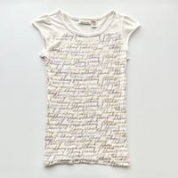 DKNY ivory logo printed T-shirts