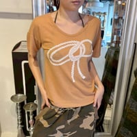 STELLA McCARTNEY orange beige ribbon T-shirts