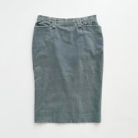 D&G blue velvet tight skirt