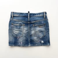 DSQUARED2 painted denim mini skirt
