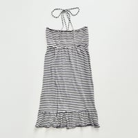 Ralph Lauren striped halter neck frill dress
