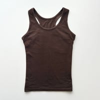 brown cotton tank top