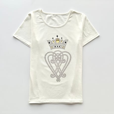 ivory rhinestone T-shirts