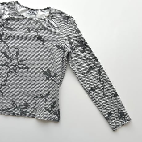 VERSACE neck whole designed tops