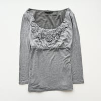 MaxMara gray corsage tunic