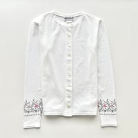 MORGAN white embroidery cardigan