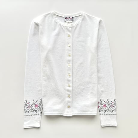 MORGAN white embroidery cardigan