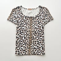 brown leopard T-shirts
