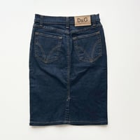 D&G indigo denim tight skirt