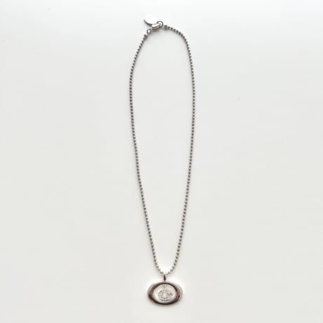 GUESS rhinestone circle chain necklace
