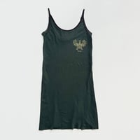 DIESEL green embroidery camisole dress