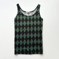 green argyle tank top