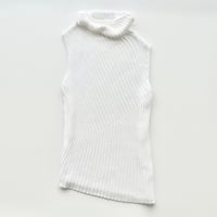 MaxMara white rib knit vest