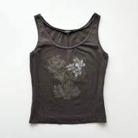 MaxMara gray flower designed tank top