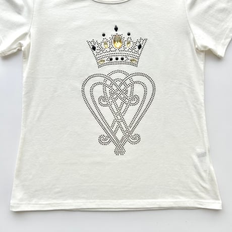 ivory rhinestone T-shirts