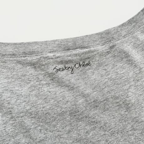Chloe gray cat printed tunic