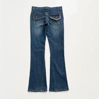 pocket designed low-rise denim pants
