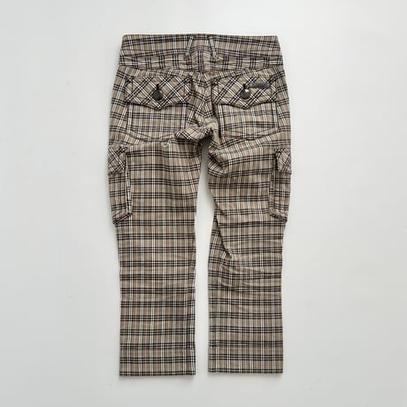 Burberry brown plaid cargo pants