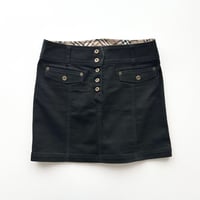 Burberry black mini skirt