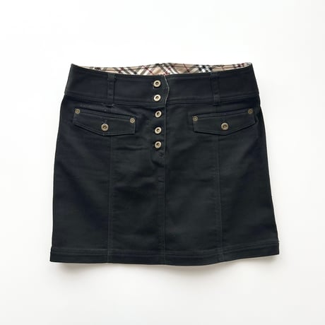 Burberry black mini skirt