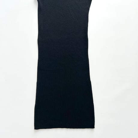 DKNY black rib knit tight dress