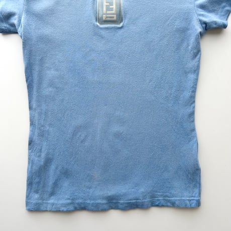 FENDI blue logo plate compact T-shirts