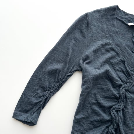Chloe navy twist designed tops