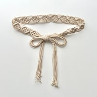 ivory string belt
