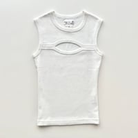 agnes b. white whole tank top
