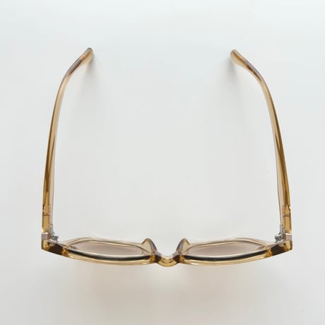 clear beige sunglasses