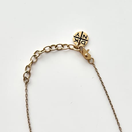 DKNY logo heart chain necklace