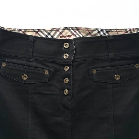 Burberry black mini skirt