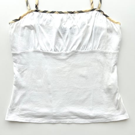 Burberry plaid piping camisole