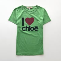 Chloe green logo T-shirts