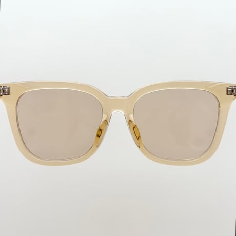 clear beige sunglasses
