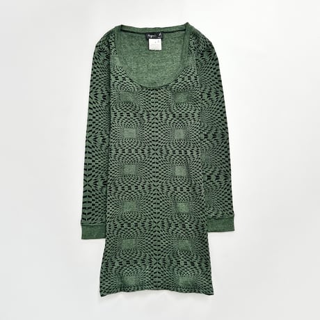 agnes b. green designed knit dress