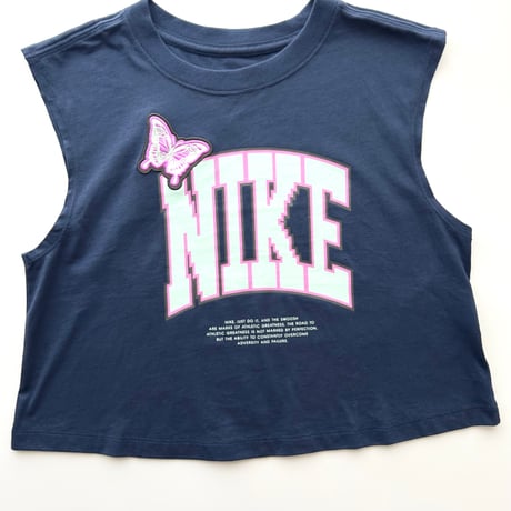 NIKE navy logo tank top