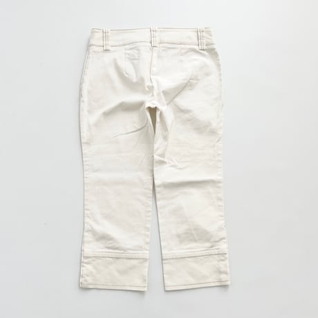BEBE white button low-rise pants