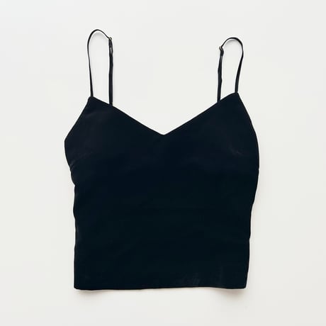 black velour camisole